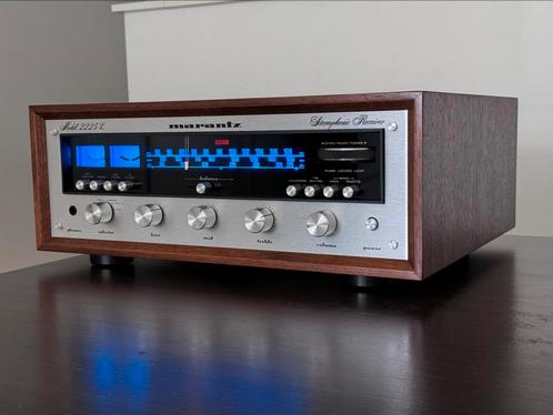 MARANTZ 2225L (1976) + WC22 woodcase, TV, Hi-fi & Vidéo, Amplificateurs & Ampli-syntoniseurs, Comme neuf, Marantz, Enlèvement