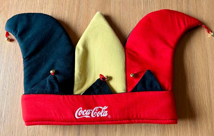 Coca-cola narrenmuts/carnavalmuts, Kleding | Heren, Carnavalskleding en Feestkleding, Zo goed als nieuw, Ophalen