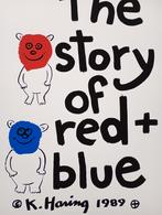 Story of red + Blue Keith haring, Ophalen of Verzenden