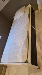Lit simple Flaxa avec matelas et tiroirs. Etat impeccable., 90 cm, Une personne, Enlèvement, Utilisé
