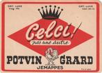 bieretiket Potvin Grard Jemappes : Celci, Verzamelen, Biermerken, Verzenden, Nieuw, Overige typen, Overige merken