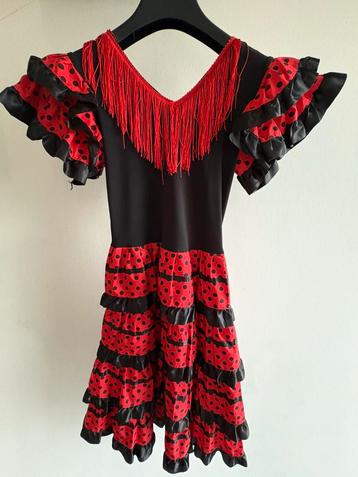 Flamenco kleed + schoenen voor meisje (8-10j) beschikbaar voor biedingen
