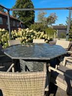 Marmeren tafel, groenmarmer, Tuin en Terras, Ophalen, Zo goed als nieuw, Overige materialen