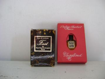 2 oude miniatuur parfum flesjes jaren 60/70 testers