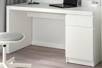Malm bureau, Huis en Inrichting, Bureaus, Ophalen, Gebruikt, Bureau