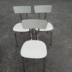 3 retro formica keuken stoelen, Huis en Inrichting, Stoelen, Ophalen, Gebruikt
