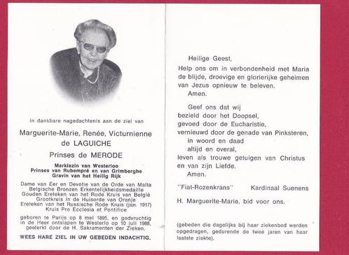 DP Prinses de Merode, Verzamelen, Bidprentjes en Rouwkaarten, Bidprentje, Verzenden
