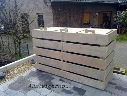 Container ombouw van gebruikt steigerhout!, Jardin & Terrasse, Décoration murale de jardin, Neuf, Enlèvement ou Envoi