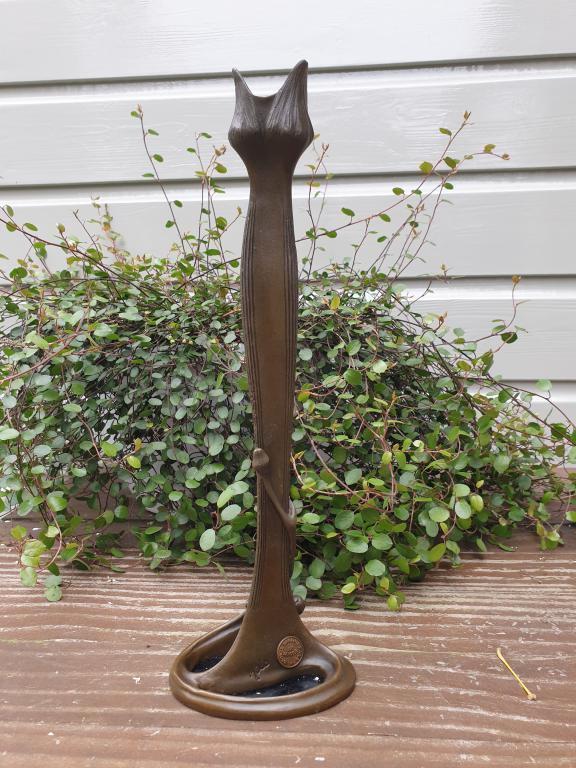 Art Nouveau kandelaar , brons, Huis en Inrichting, Woonaccessoires | Kandelaars en Kaarsen, Nieuw, Kandelaar, Ophalen of Verzenden