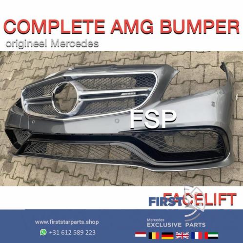 W218 CLS 63 AMG VOORBUMPER COMPLEET CLS63 2014-2018 GRIJS OR, Auto-onderdelen, Carrosserie, Bumper, Mercedes-Benz, Voor, Gebruikt