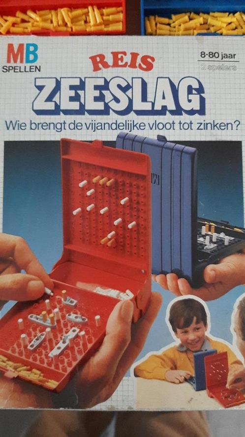 MB zeeslag reisspel, Hobby en Vrije tijd, Gezelschapsspellen | Bordspellen, Gebruikt, Reisspel, Ophalen of Verzenden