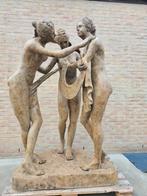BRONZEN PRACHTIG ZEER GROOT TUINBEELD DE 3 Gratiën KOOPJE!!!, Tuin en Terras, Ophalen of Verzenden, Zo goed als nieuw, Overige materialen