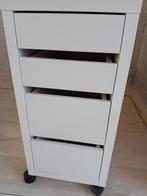 Ladeblok IKEA MICKE  wit, Huis en Inrichting, Ophalen, Met wielen, Zo goed als nieuw