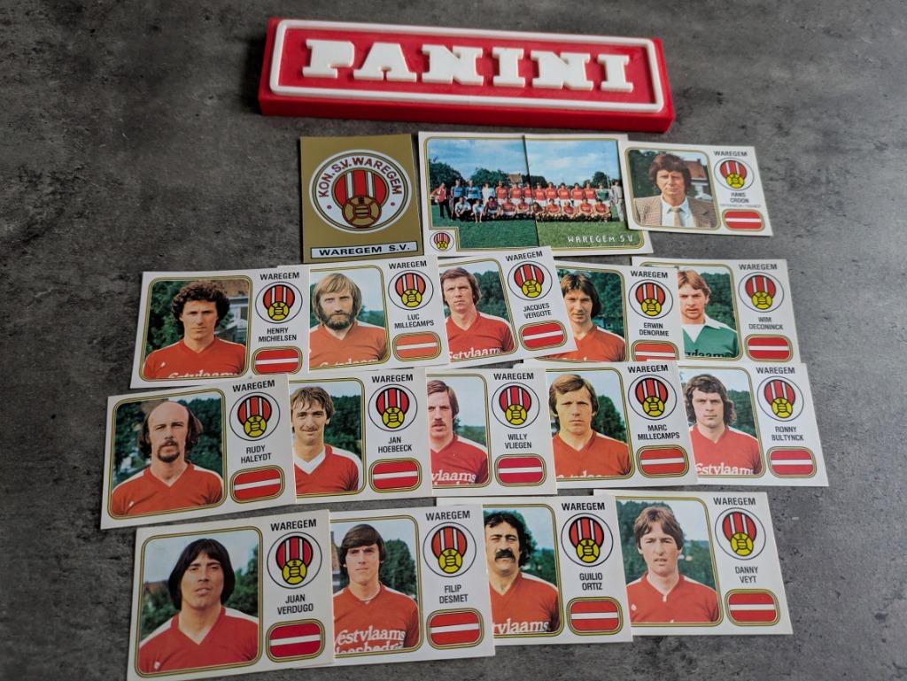 AUTOCOLLANTS PANINI FOOTBALL 81 WAREGEM 18 1981, Hobby & Loisirs créatifs, Autocollants & Images, Envoi