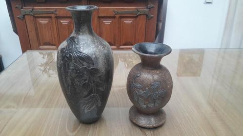 Carlos Delsaux - grès de Bouffioulx - 2 vases art deco, Antiquités & Art, Antiquités | Céramique & Poterie, Enlèvement ou Envoi