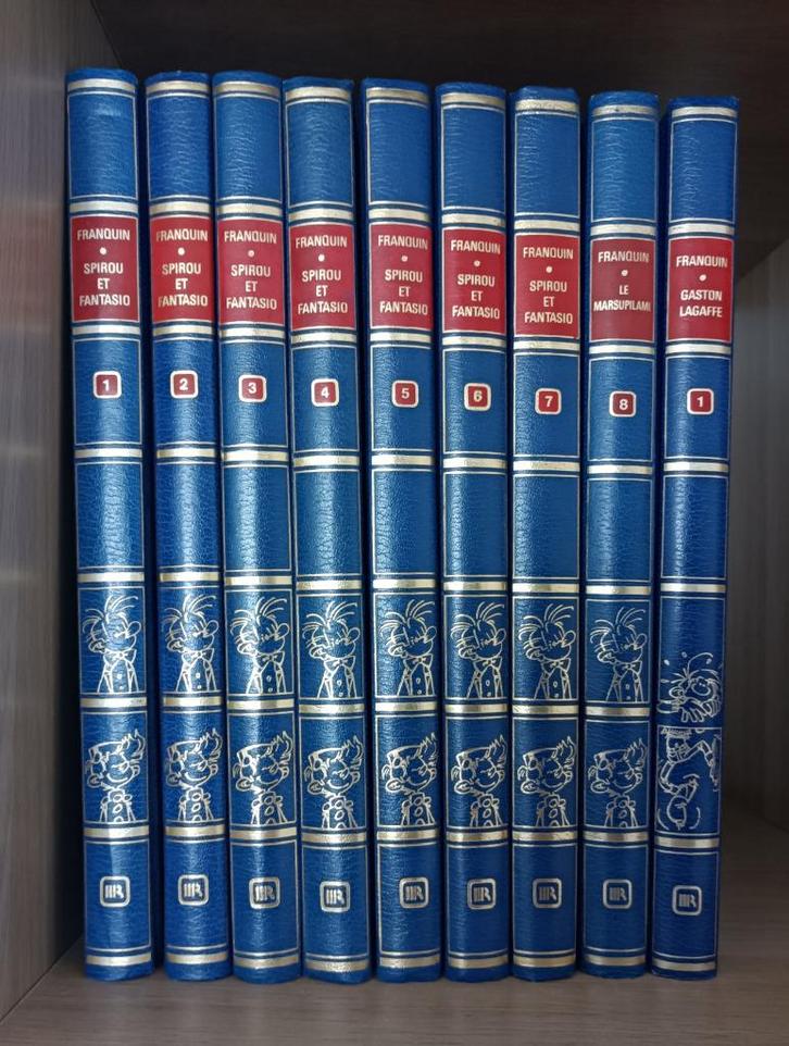 Rombaldi – Tout Franquin 1 à 9 (Spirou, Marsupilami, Gaston), Boeken, Stripverhalen, Gelezen, Complete serie of reeks, Ophalen of Verzenden