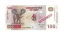 Congo, Democr. Republ., 100 Francs 1/11/1997, UNC. Specimen., Postzegels en Munten, Bankbiljetten | Afrika, Ophalen of Verzenden