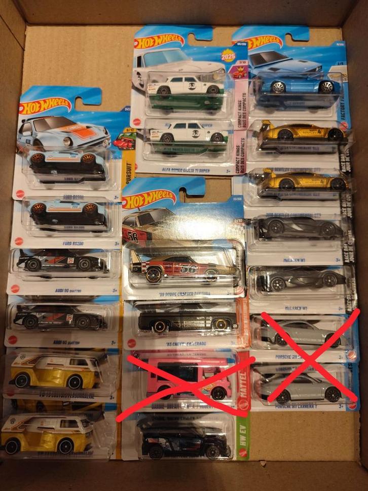 Hotwheels modellen divers 16stuks, Hobby & Loisirs créatifs, Voitures miniatures | Échelles Autre, Neuf, Enlèvement ou Envoi