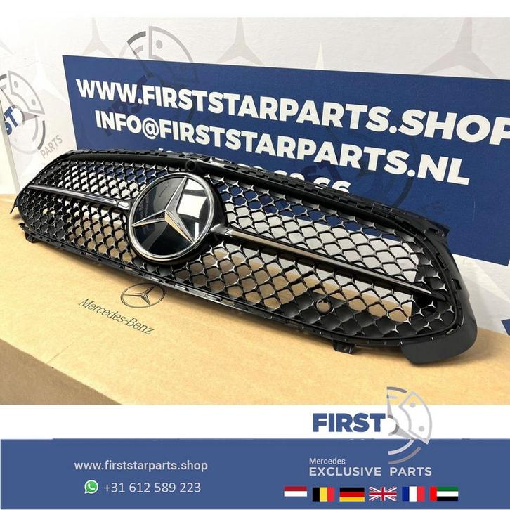 W118 CLA FACELIFT GRIL 2024 AMG LINE VOORBUMPER DIAMOND STAR, Auto-onderdelen, Overige Auto-onderdelen, Mercedes-Benz, Gebruikt