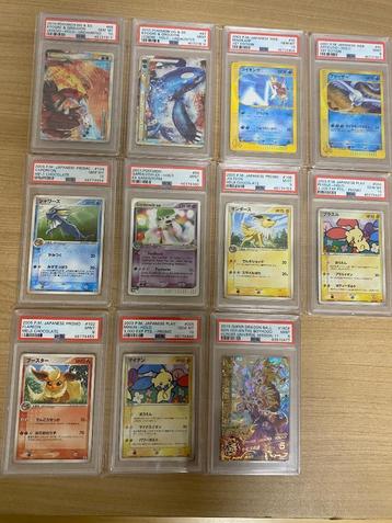 Pokemon psa 10/9 slabs 1st edition Magikarp Pikachu Articuno beschikbaar voor biedingen