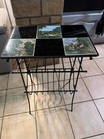 Porte journaux fer forgé carrelage très ancien, Huis en Inrichting, Tafels | Bijzettafels, Ophalen, Zo goed als nieuw