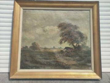 huile sur toile paysage signe beschikbaar voor biedingen