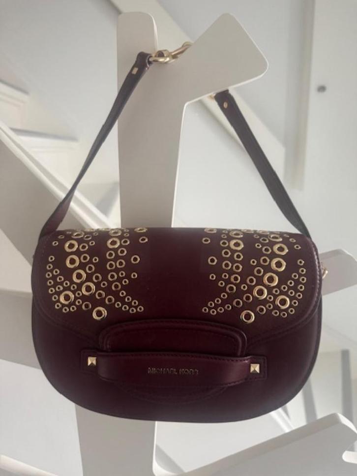 nieuwe exclusieve bordeaux leren Michael Kors tas, Handtassen en Accessoires, Tassen | Damestassen, Nieuw, Schoudertasje, Ophalen of Verzenden