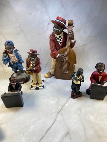 Figurine en résine d'un musicien de jazz beschikbaar voor biedingen