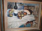 Magnifique nature morte signée 1954. 98 cm x 69 avec cadre s, Enlèvement