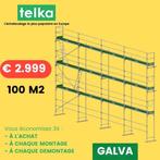 GALVA-promotiepakketten van 100 m2 2999€, Doe-het-zelf en Bouw, Steigers, Ophalen of Verzenden, Nieuw, Gevelsteiger, 5 meter of hoger