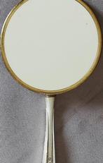 Miroir à main avec décoration en tissu, Rond, Moins de 50 cm, Enlèvement ou Envoi, Moins de 100 cm