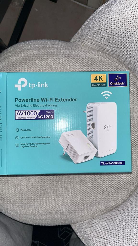Powerline Wifi-Extender AV1000 TP-LINK, Computers en Software, Netwerk switches, Zo goed als nieuw, Ophalen