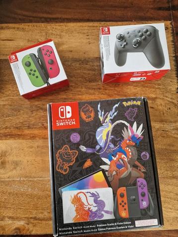 Mooie Nintendo Switch OLED, Pokémon Scarlet en Violet beschikbaar voor biedingen