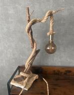 Tafellamp handgemaakt 64cm hoog, Ophalen, Zo goed als nieuw