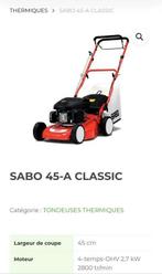 GRASMAAIER SABO A45 CLASSIC ZELFRIJDEND, Tuin en Terras, Grasmaaiers, Ophalen, Cirkelmaaier, Gebruikt, 40 t/m 49 cm