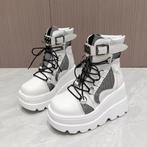 rave punk cosplay schoenen, Kleding | Heren, Schoenen, Verzenden, Wit, Boots, Nieuw