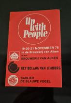 Sticker Up With People 1976 in de brouwerij van Alken, Ophalen
