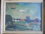 Karel Jan van den Heuvel  1913 - 1991  Landschap met paard, Antiek en Kunst, Verzenden