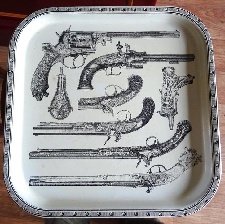 PIERO FORNASETTI VINTAGE 1960 HET DIENBLAD, Antiek en Kunst, Antiek | Schalen, Ophalen of Verzenden