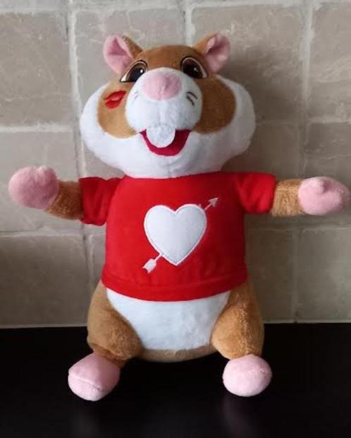 Knuffel AH hamster hartje, Kinderen en Baby's, Speelgoed | Knuffels en Pluche, Zo goed als nieuw, Ophalen of Verzenden