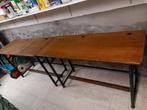 2 vintage schoolbanken, Huis en Inrichting, Ophalen, Gebruikt