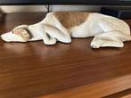 vintage  Sandicast 1994 Windhond Wit Gestroomd greyhound, Antiek en Kunst, Ophalen of Verzenden