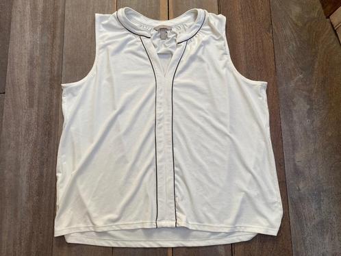 H&M XL top gebroken wit, zwarte rand, elegant Nieuw, Kleding | Dames, Blouses en Tunieken, Nieuw, Maat 46/48 (XL) of groter, Wit