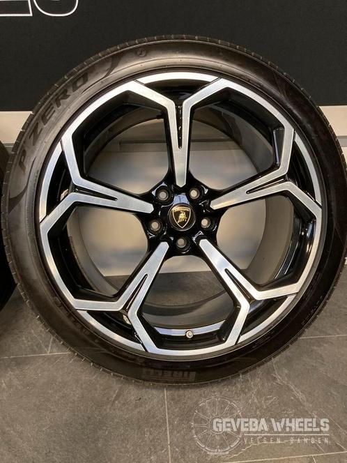 22'' originele Lamborghini Urus velgen + banden 5x130 4ML 60, Auto-onderdelen, Banden en Velgen, Banden en Velgen, Zomerbanden