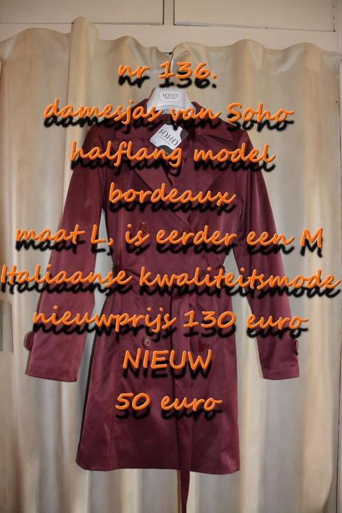 136. Damesjas van Soho , NIEUW , verzending inbegrepen, Kleding | Dames, Jassen | Zomer, Nieuw, Maat 42/44 (L), Rood, Verzenden