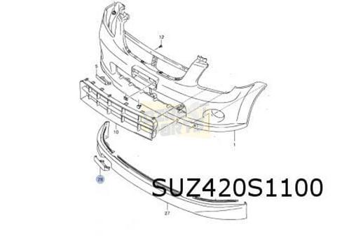 Suzuki Ignis voorbumper (te spuiten) Origineel! 7171186G0079, Autos : Pièces & Accessoires, Carrosserie & Tôlerie, Pare-chocs