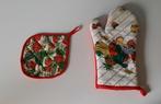 Pannenlap + Ovenwant, Huis en Inrichting, Ophalen of Verzenden, Gebruikt, Rood