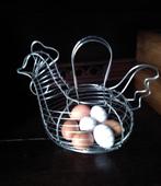 EIERMANDJE "kip"  vintage, Ophalen of Verzenden