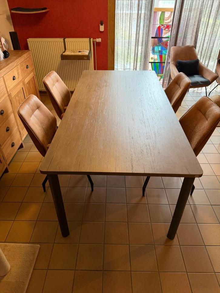 Grote Tafel voor Eetkamer (6 personen), Huis en Inrichting, Tafels | Eettafels, Zo goed als nieuw, 100 tot 150 cm, 200 cm of meer