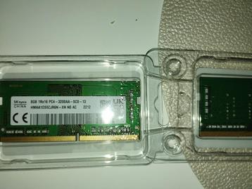 SK Hynix 8GB SODIMM DDR4 3200 PC4 1Rx16 HMAA1GS6CJR6N-XN SO- disponible aux enchères